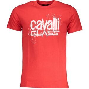 Cavalli Class Unisex Adult Paint Splatter Logo T-Shirt / Red